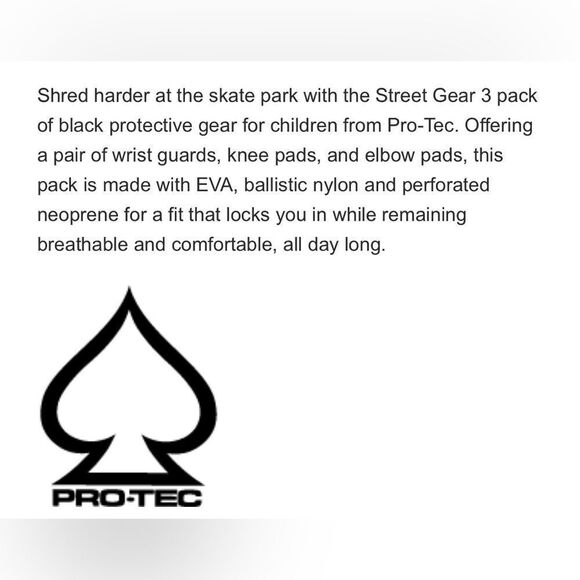 New! PRO-TEC Black, Left & Right, Elbow and Wrist Protectors (4 pcs total). Y-Sm - Picture 13 of 14